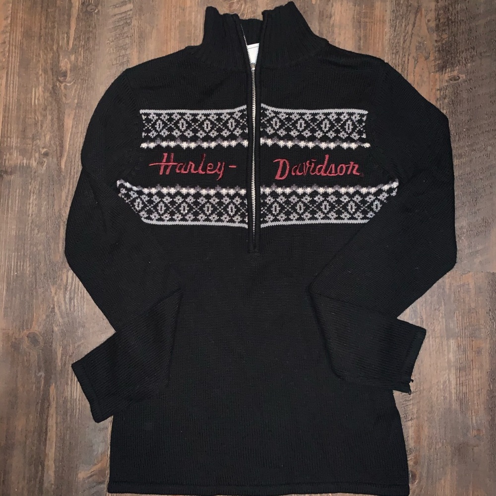 Harley Davidson Sweater Womens Small Holiday